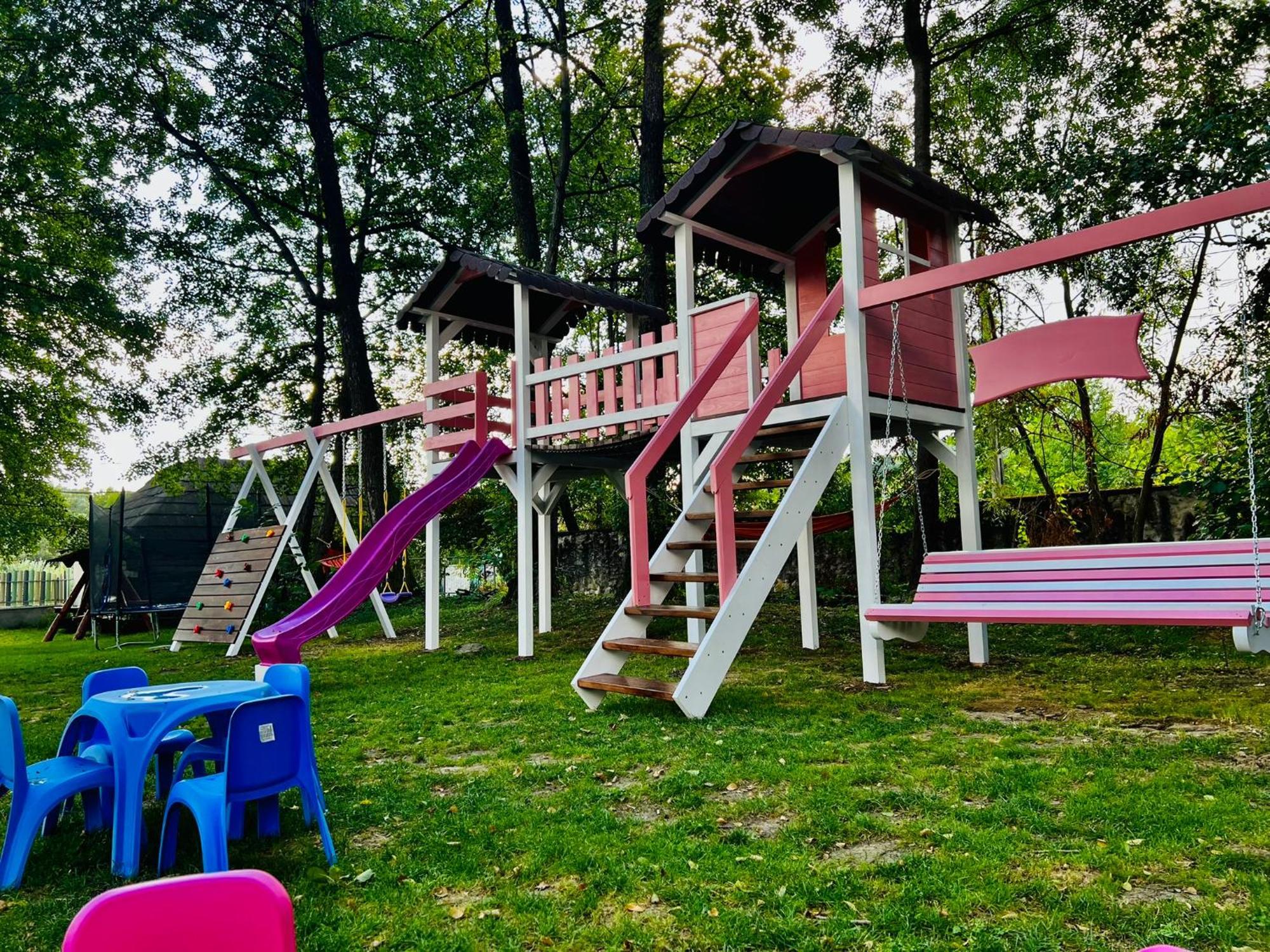 Pensiunea Pink House Runcu Hotel Runcu  Buitenkant foto